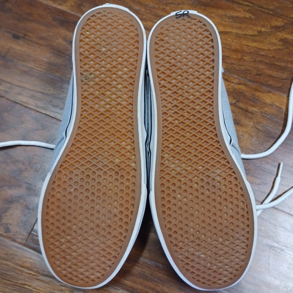 Vans blue and white stripe low top lace sneakers - Picture 4 of 5